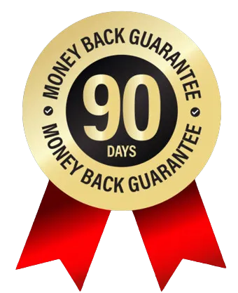 100% money back guarantee 